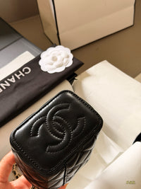 Mini Vanity Case with Top Handle  Lambskin