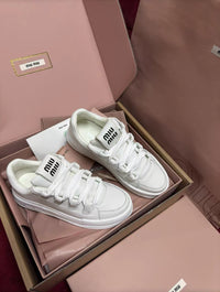Leather White Low Top Sneakers