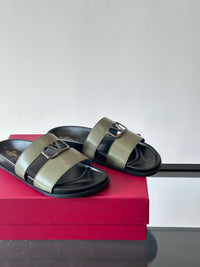 Garavani VLogo Calf Leather Slides