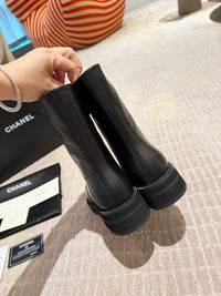 Calfskin Cap Toe Short Boots