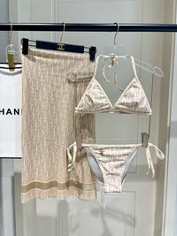 Oblique 3-Piece Bikini Set