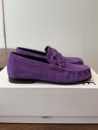 Double L Suede Loafers