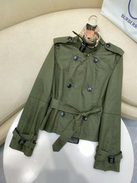 Tropical Gabardine Cropped Jacket