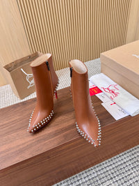 Kate Max Leather Ankle Boots