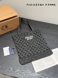 Crochet Raffia Tote Bag
