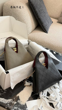 Métiers d'Art Quilted Triangle Shopping Bag