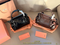 Beau Leather Top-Handle Bag