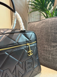 Stitched Maxi Logo Bowling Bag