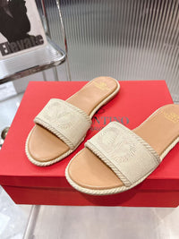 VLogo Espadrille Slides