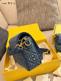 Denim Baguette Bag