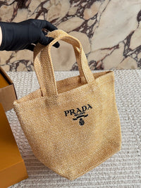 Raffia Woven Tote Bag