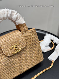 Raffia Kelly Bag