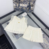 Lace Knit Shorts Set