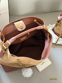 Suede Shopping Bag