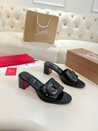Her In Roma Leather Heeled Mules