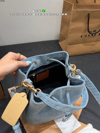Denim Bucket Bag
