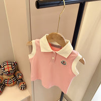 Pink Polo & Skirt Set