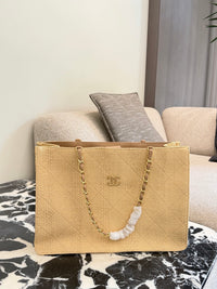 Braided Raffia Tote