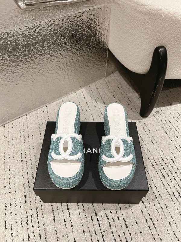 Platform Slide Sandals