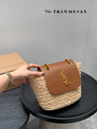 Mini Raffia Panier Shoulder Bag