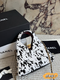 Pony Hair Printed Chic Lady Shopping Tote