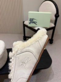 26S Shearling Knight Runner Mules