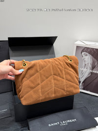Suede Loulou Shoulder Bag