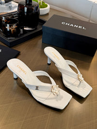 Camellia Thong Mules