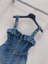 Monogram Denim Dress
