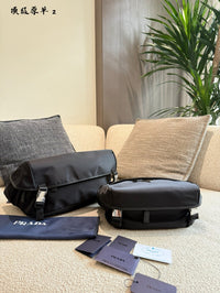Re-Nylon Saffiano Leather Shoulder Bag