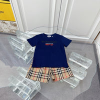 Check T-Shirt & Shorts Set