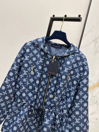 Monogram Hooded Windbreaker Jacket