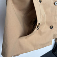 Cropped Gabardine Mayfair Trench Jacket