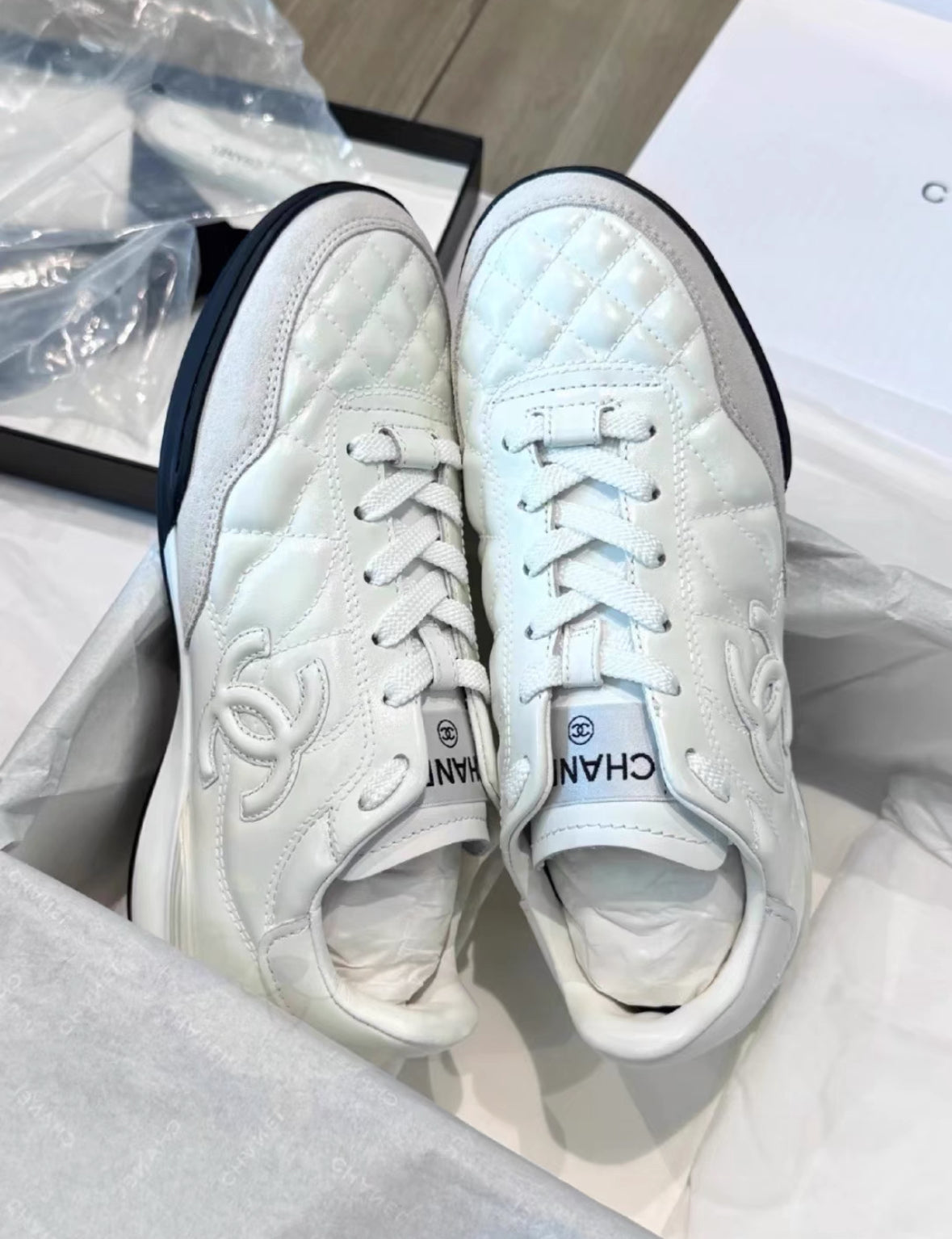 Quilted Low-Top Sneakers