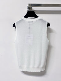 Sleeveless Textured Knit Top