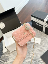 Velvet Mini Flap Bag