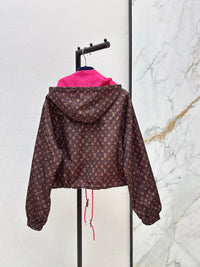 Monogram Hooded Windbreaker Jacket