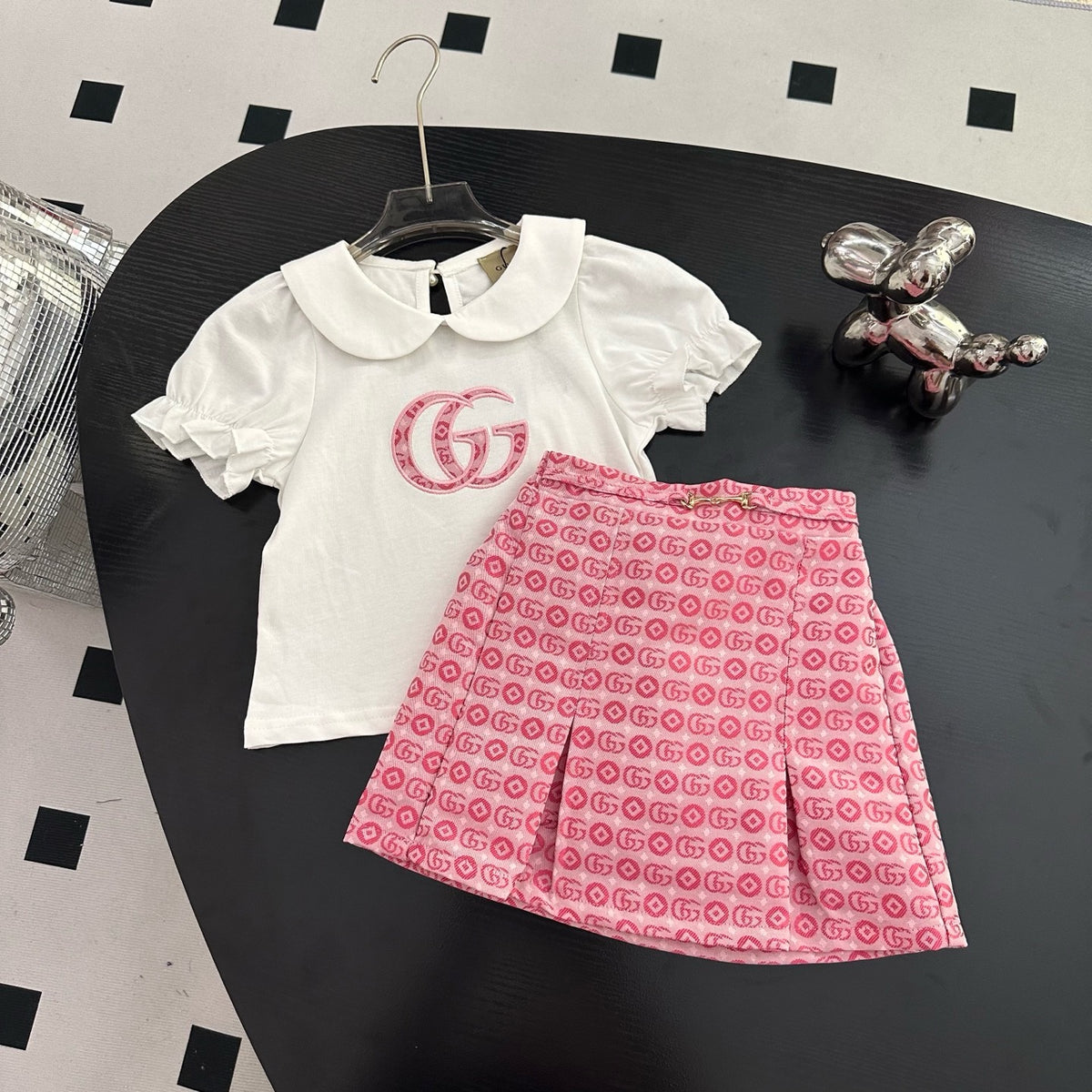 Monogram Skirt Set