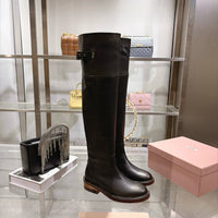 Leather Tall Riding Boots