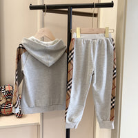 Vintage Check Hoodie Set