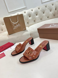 Her In Roma Leather Heeled Mules