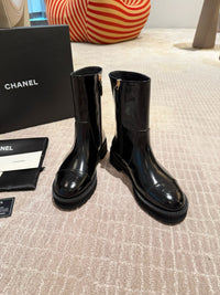 Calfskin Cap Toe Short Boots