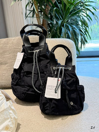 Lulu Convertible Drawstring Bucket Bag