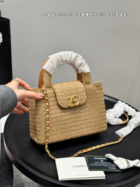 Raffia Kelly Bag