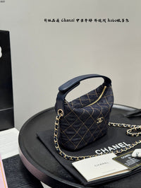 Hobo Bag Dark Blue Denim