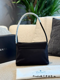 Re-Nylon Flap Shoulder Bag