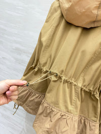 26S Adenium Hooded Gabardine Taffeta Jacket