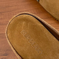 Check Suede Urchin Clogs