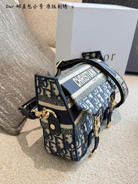 Oblique Embroidered Messenger