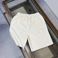 Oblique Side Stripe Drawstring Shorts
